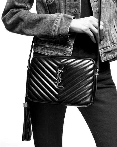 lou medium ysl quilted leather camera crossbody bag|ysl patent leather camera bag.